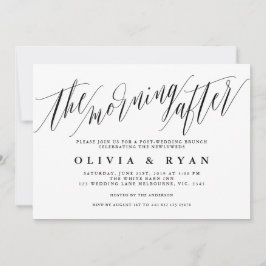Der Morgen nach der Hochzeitsfeier Einladung