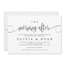 Der Morgen nach der Hochzeitsfeier