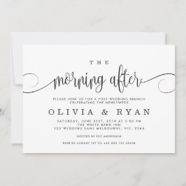 Der Morgen nach der Hochzeitsfeier Einladung