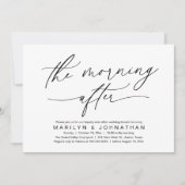 Der Morgen nach der Hochzeitsfeier Einladung (Vorderseite)