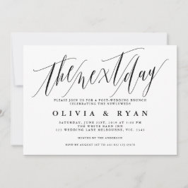 Der Morgen nach der Hochzeitsfeier Einladung