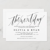 Der Morgen nach der Hochzeitsfeier Einladung (Vorne/Hinten)