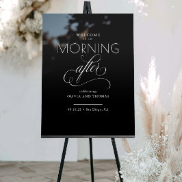 Der Morgen nach der Schwarzen Hochzeit Willkommen Acrylschild