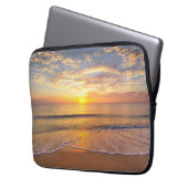 Der Morgen Sun an der Küste Laptopschutzhülle (Vorderseite Links)