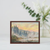 Der Morgen von Friedrich Caspar David Postkarte (Stehend Vorderseite)