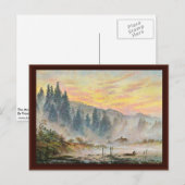 Der Morgen von Friedrich Caspar David Postkarte (Vorne/Hinten)