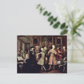 Der morgendliche Empfang " von Hogarth William Postkarte (Stehend Vorderseite)