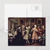 Der morgendliche Empfang " von Hogarth William Postkarte (Vorne/Hinten)