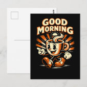 Der Morgenkaffee Postkarte (Vorne/Hinten)