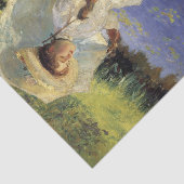 Der Morgenspaziergang von John Singer Sargent Seidenpapier (Ausschnitt)