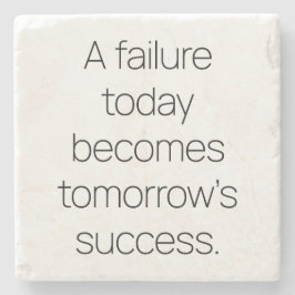 Der morgige Erfolg - Marmorstein-Untersetzer Steinuntersetzer