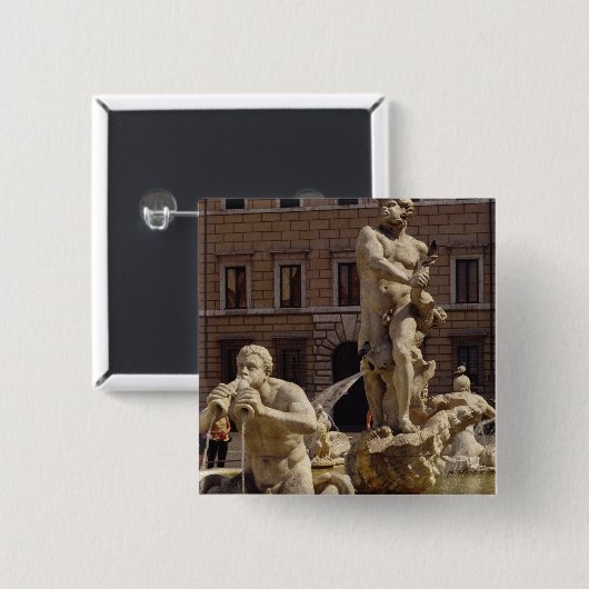 Der Moro-Brunnen Button (Vorne & Hinten)