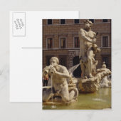 Der Moro-Brunnen Postkarte (Vorne/Hinten)