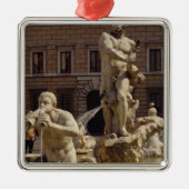 Der Moro-Brunnen Silbernes Ornament (Vorne)