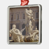Der Moro-Brunnen Silbernes Ornament (Links)