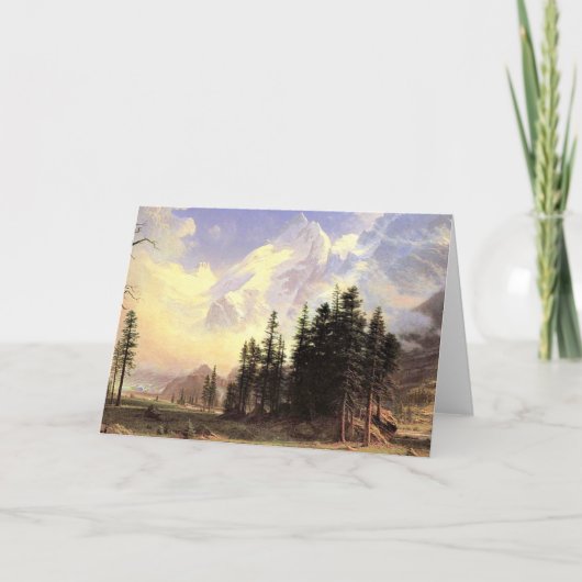 Der Morteratsch Gletscher, Pontresina, Kunst, Kuns Dankeskarte (Vorderseite)