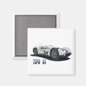 Der Moss - Gurney Birdcage Magnet (Vorderseite/Rückseite)
