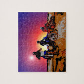 Der Motocross-Motorrad-Reiten des jugendlich Puzzle (Vertikal)