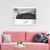 Der Motor des Polar-Express-Dampfs Leinwanddruck (Insitu (Wohnzimmer))