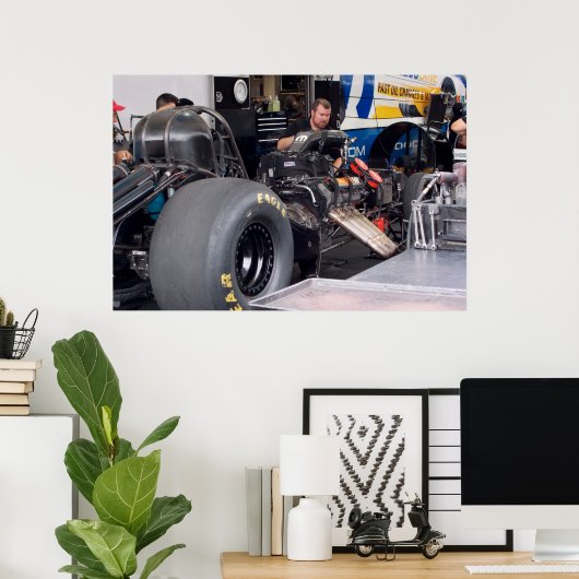 Der Motor flüstert Poster (Heimbüro)