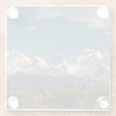 Der Mount McKinley | Alaska Glasuntersetzer (Rückseite)