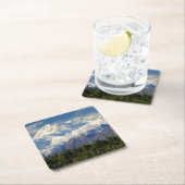 Der Mount McKinley Rechteckiger Pappuntersetzer (Vor Ort)