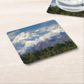 Der Mount McKinley Rechteckiger Pappuntersetzer (angewinkelt)