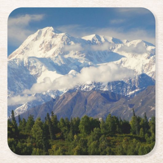 Der Mount McKinley Rechteckiger Pappuntersetzer (Vorderseite)