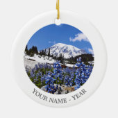 Der Mount Rainier am Paradies-Punkt Keramikornament (Hinten)