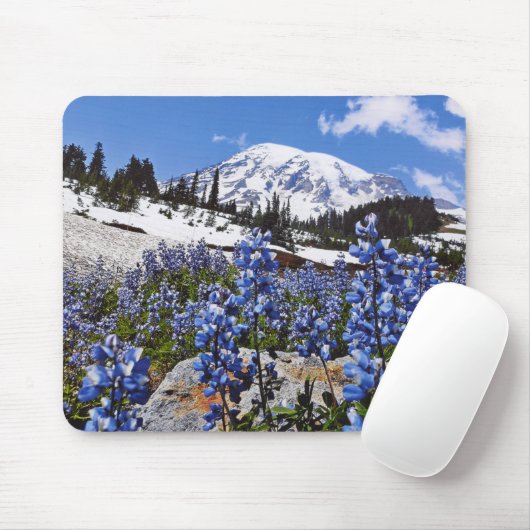 Der Mount Rainier am Paradies-Punkt Mousepad (Mit Mouse)