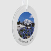 Der Mount Rainier am Paradies-Punkt Ornament (Vorderseite)
