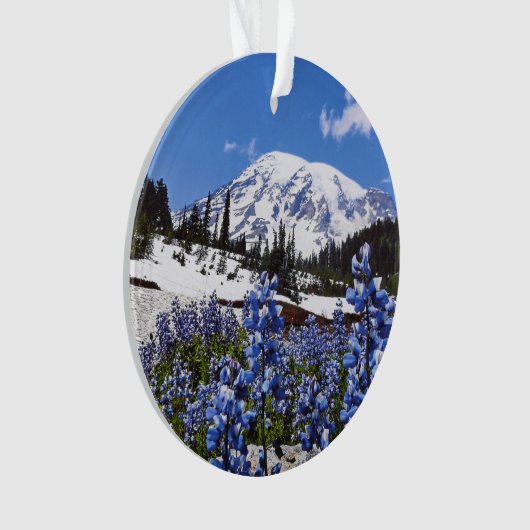 Der Mount Rainier am Paradies-Punkt Ornament (Vorderseite)