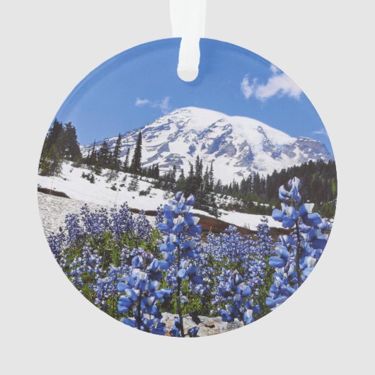 Der Mount Rainier am Paradies-Punkt Ornament (Rückseite)