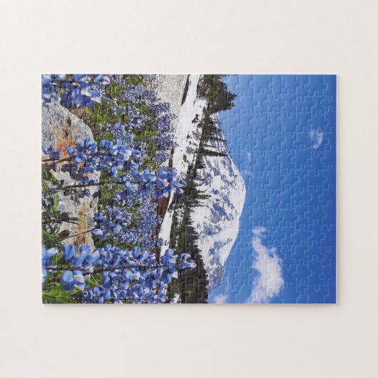Der Mount Rainier am Paradies-Punkt Puzzle (Horizontal)