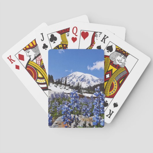 Der Mount Rainier am Paradies-Punkt Spielkarten (Rückseite)