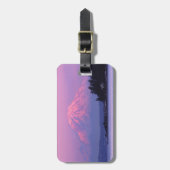 Der Mount Rainier am Sonnenuntergang, Staat Gepäckanhänger (Vorderseite vertikal)