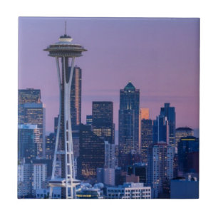 Der Mount Rainier im Hintergrund Fliese