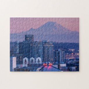 Der Mount Rainier im Hintergrund Puzzle