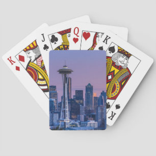 Der Mount Rainier im Hintergrund Spielkarten