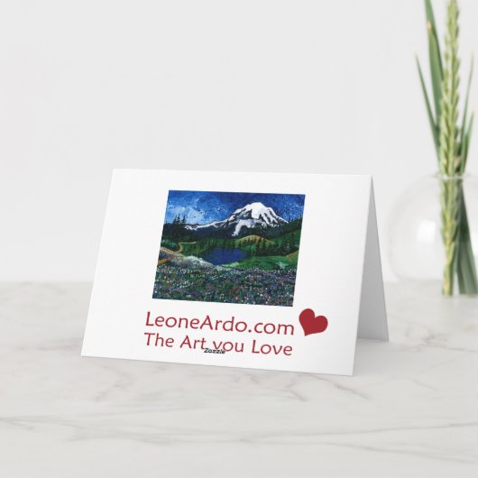 Der Mount Rainier Karte (Rückseite)