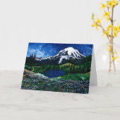 Der Mount Rainier Karte (Gelbe Blume)