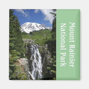 Der Mount Rainier mit Wasserfall-Magneten Magnet