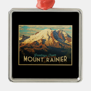 Der Mount Rainier Ornament Aus Metall