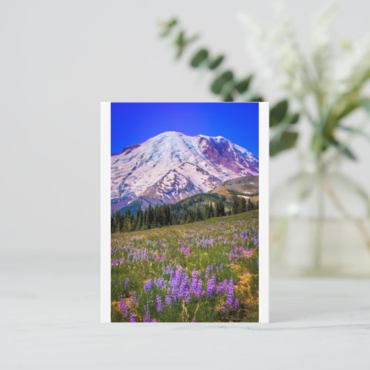 Der Mount Rainier Postkarte (Stehend Vorderseite)