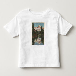 Der Mount Rainier, WA - Mirror See mit Mt. Kleinkind T-shirt