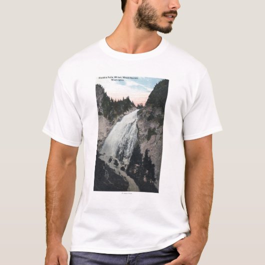 Der Mount Rainier, Washington - Ansicht von T-Shirt (Vorderseite)
