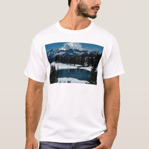Der Mount Rainier, Winter Washington-Staats-, USA T-Shirt