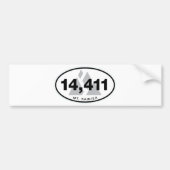 Der Mount- Rainieraufkleber Autoaufkleber (Vorne)