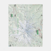 Der Mount- Rainierkarten-Fleecedecke Fleecedecke (Vorderseite)