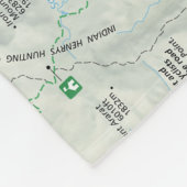 Der Mount- Rainierkarten-Fleecedecke Fleecedecke (Ecke)